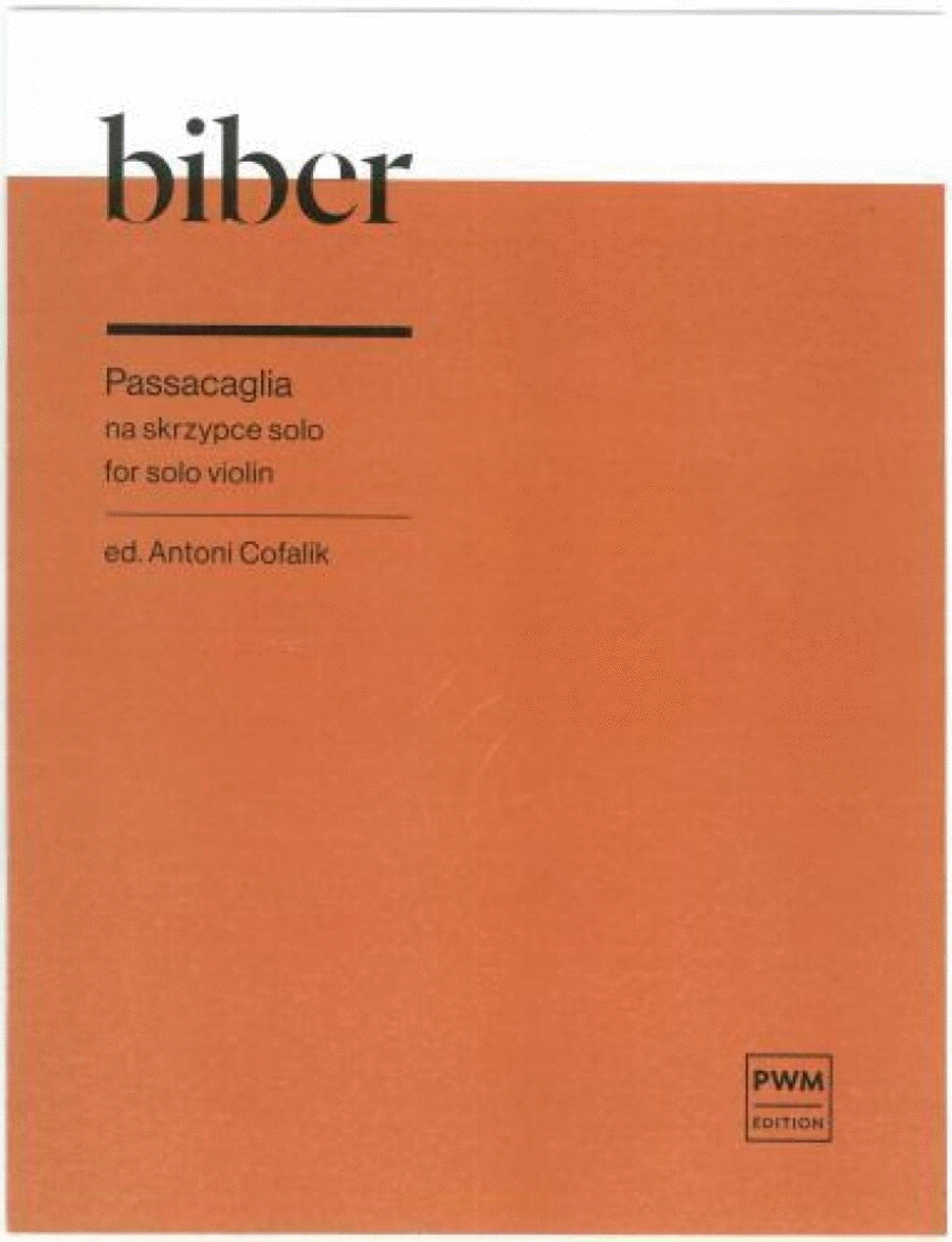 Passacaglia Passacaglia Violin Solo scores gallery preview page 1