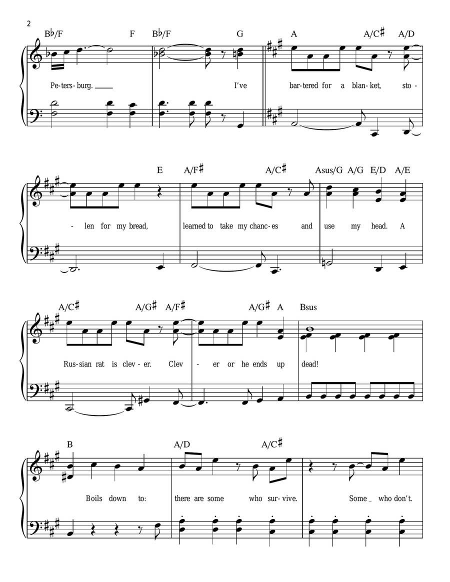 My Petersburg My Petersburg Easy Piano scores gallery preview page 2