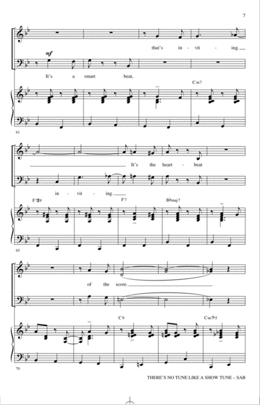 There's No Tune Like A Show Tune (arr. Mark Hayes) 3-Part scores gallery preview page 6