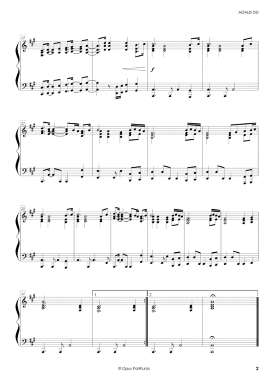 Agnus Dei Agnus Dei Piano Quintet scores gallery preview page 5
