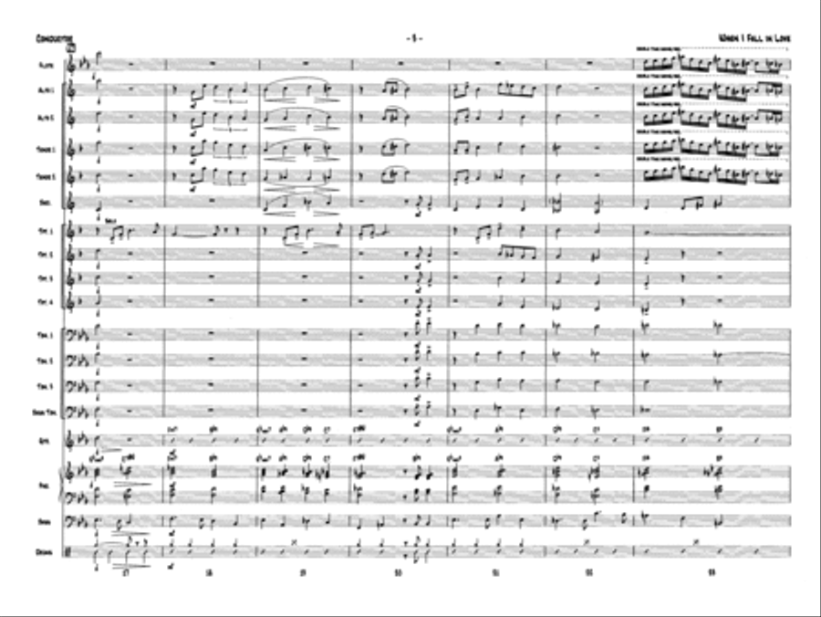 When I Fall in Love: Score Jazz Ensemble scores gallery preview page 5