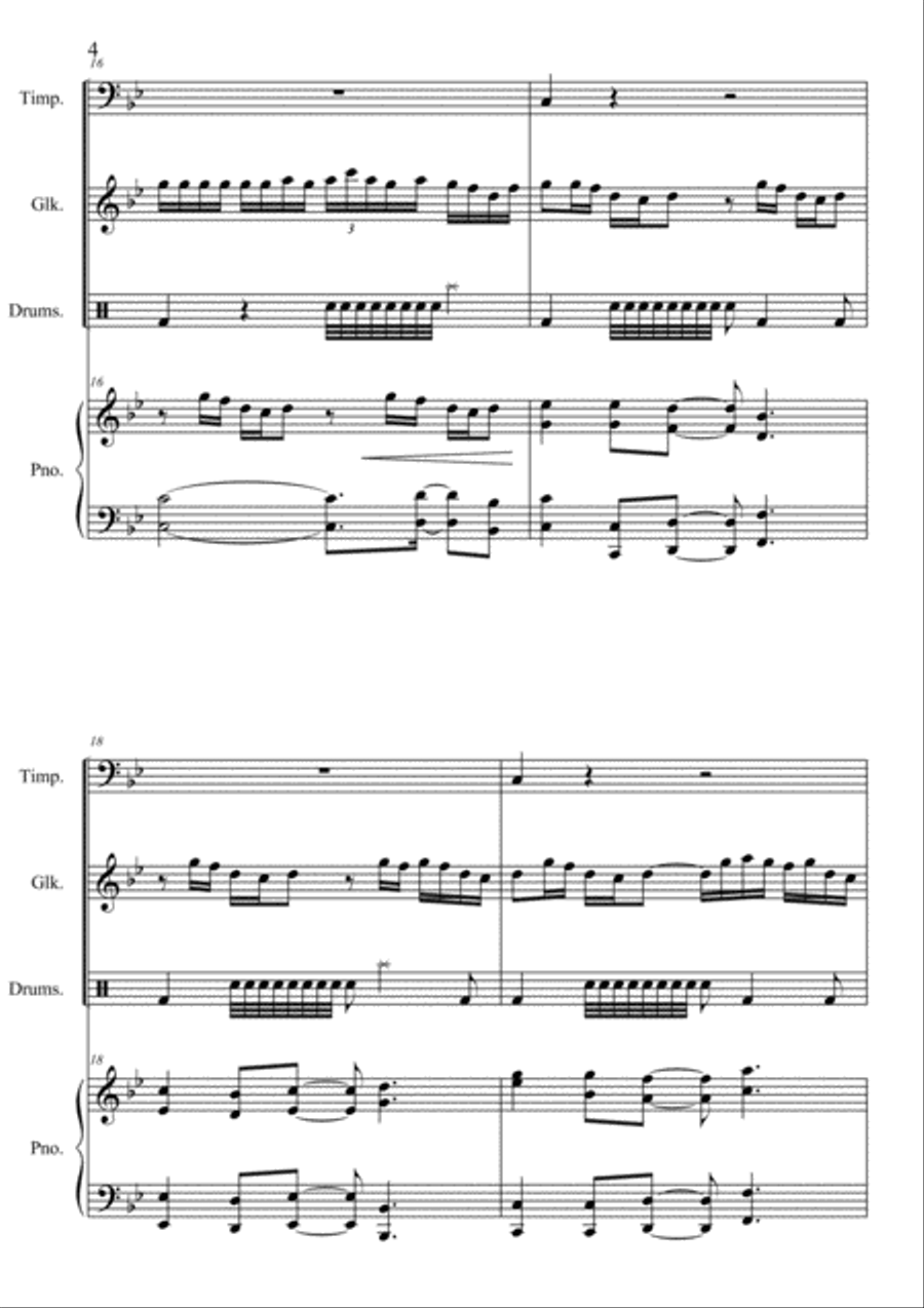 Altius Volemus, op. 16 Percussion Ensemble scores gallery preview page 6