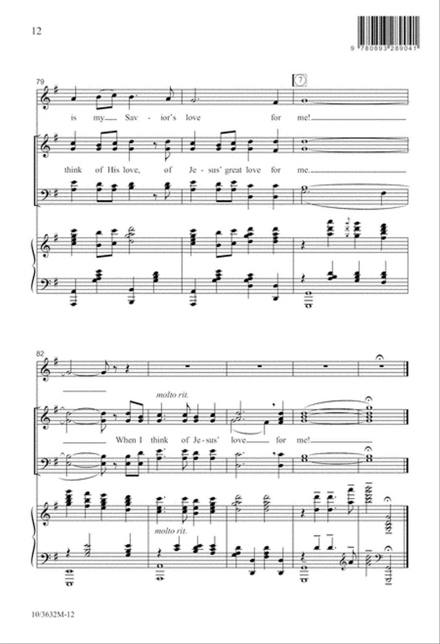 I Stand Amazed 4-Part scores gallery preview page 13