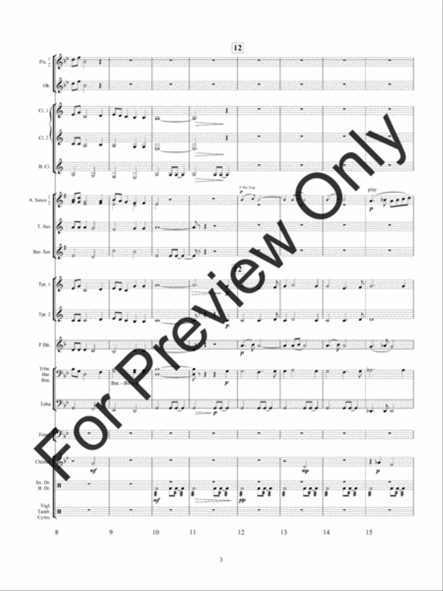 Lincoln At Gettysburg Concert Band scores gallery preview page 6