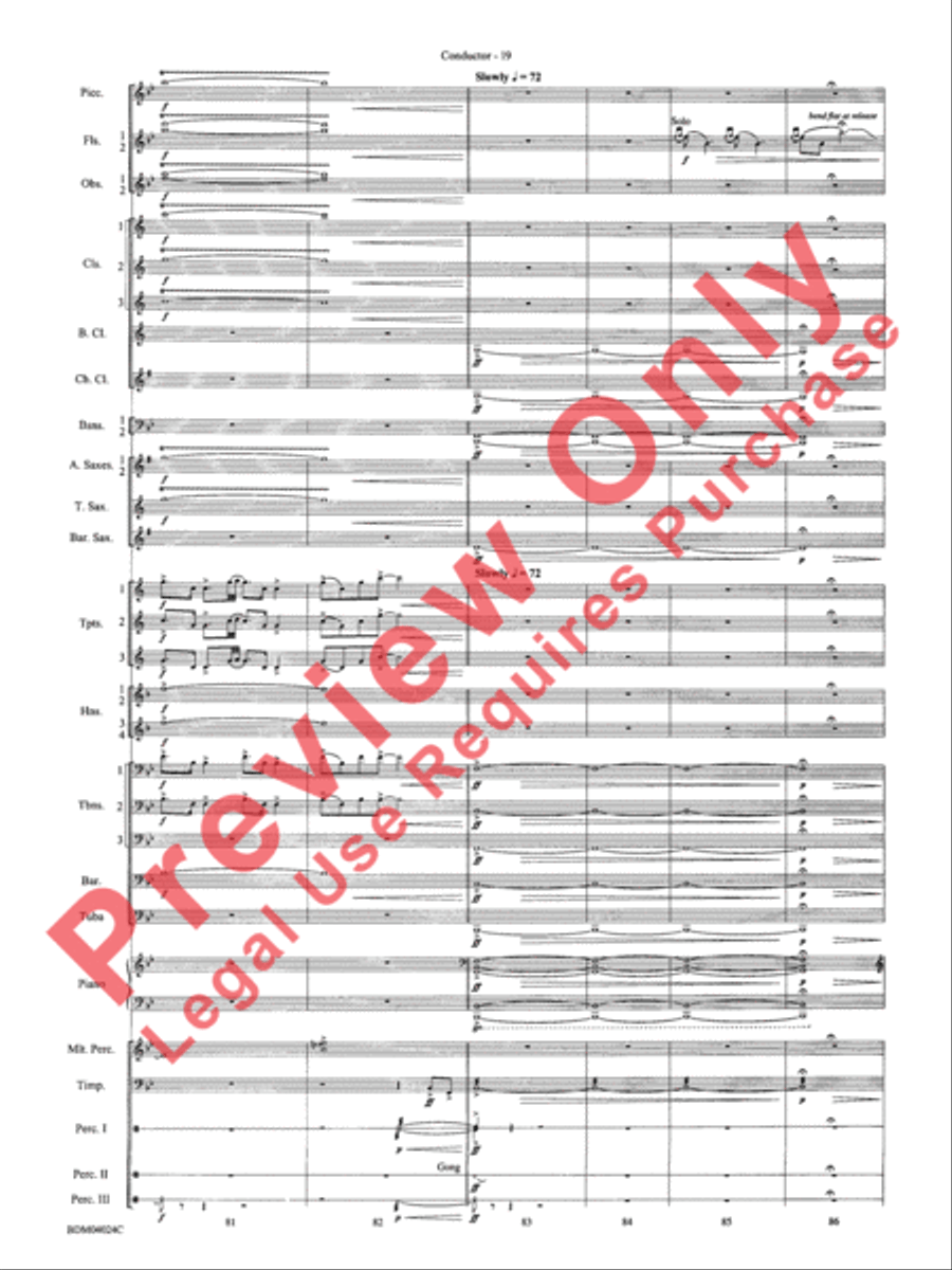 Ithaca (from The Odyssey (Symphony No. 2)) Concert Band scores gallery preview page 23