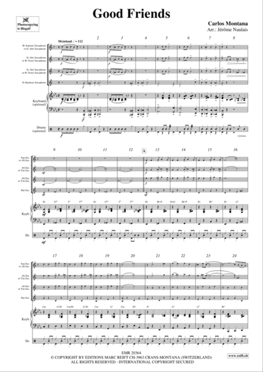 Good Friends Saxophone Quartet scores gallery preview page 3