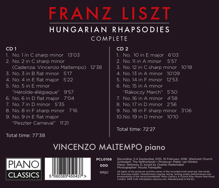 Liszt: Hungarian Rhapsodies Complete