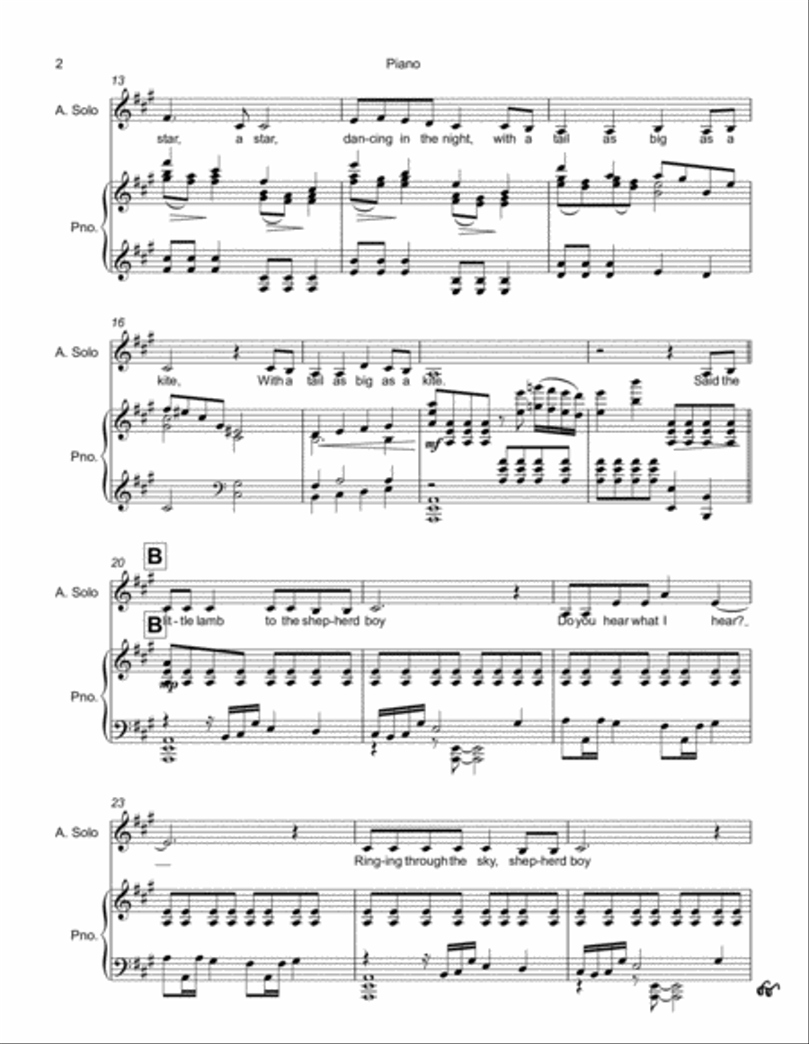 Do You Hear What I Hear Do You Hear What I Hear Alto Voice scores gallery preview page 3