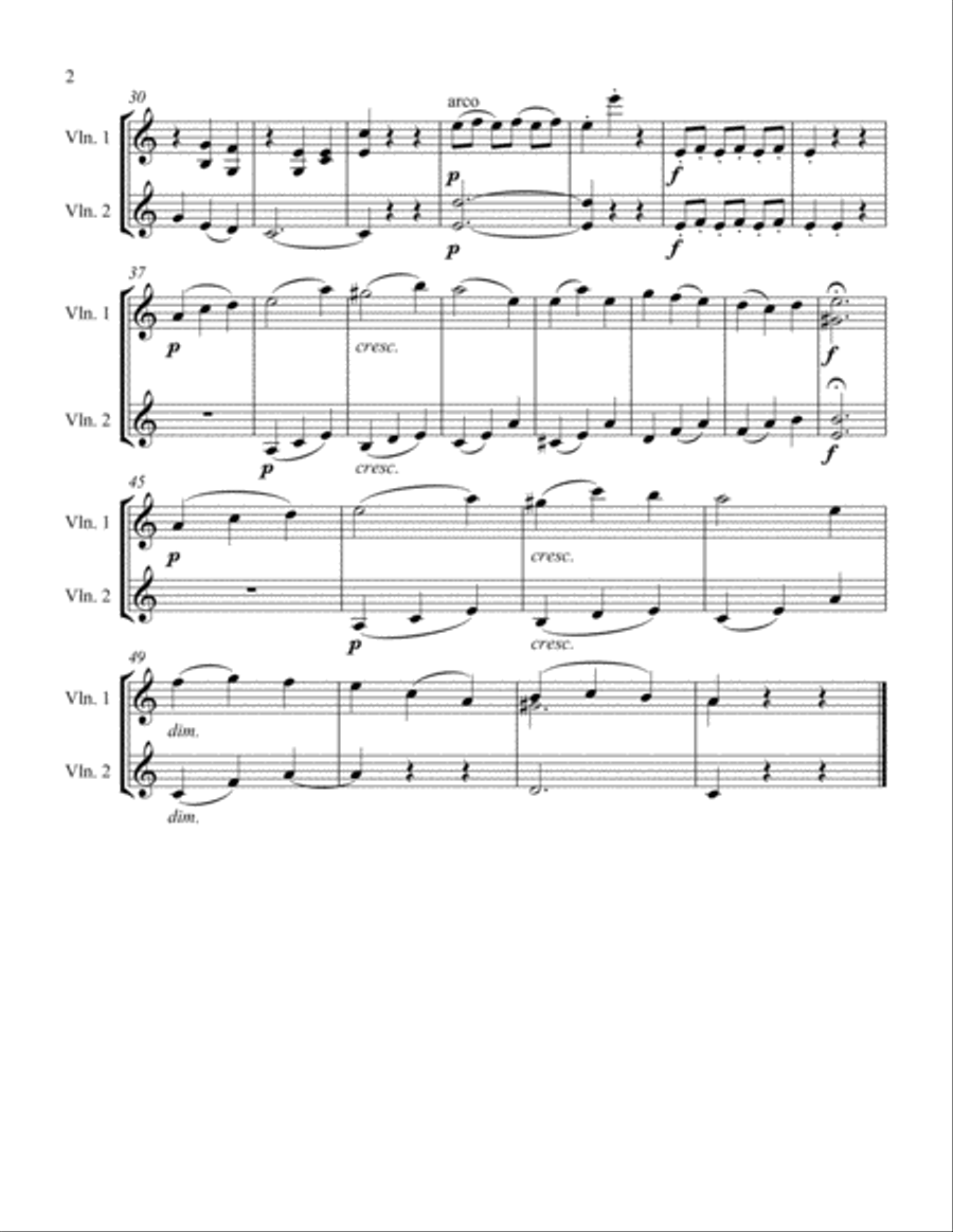 Madchens Klage String Duet scores gallery preview page 2