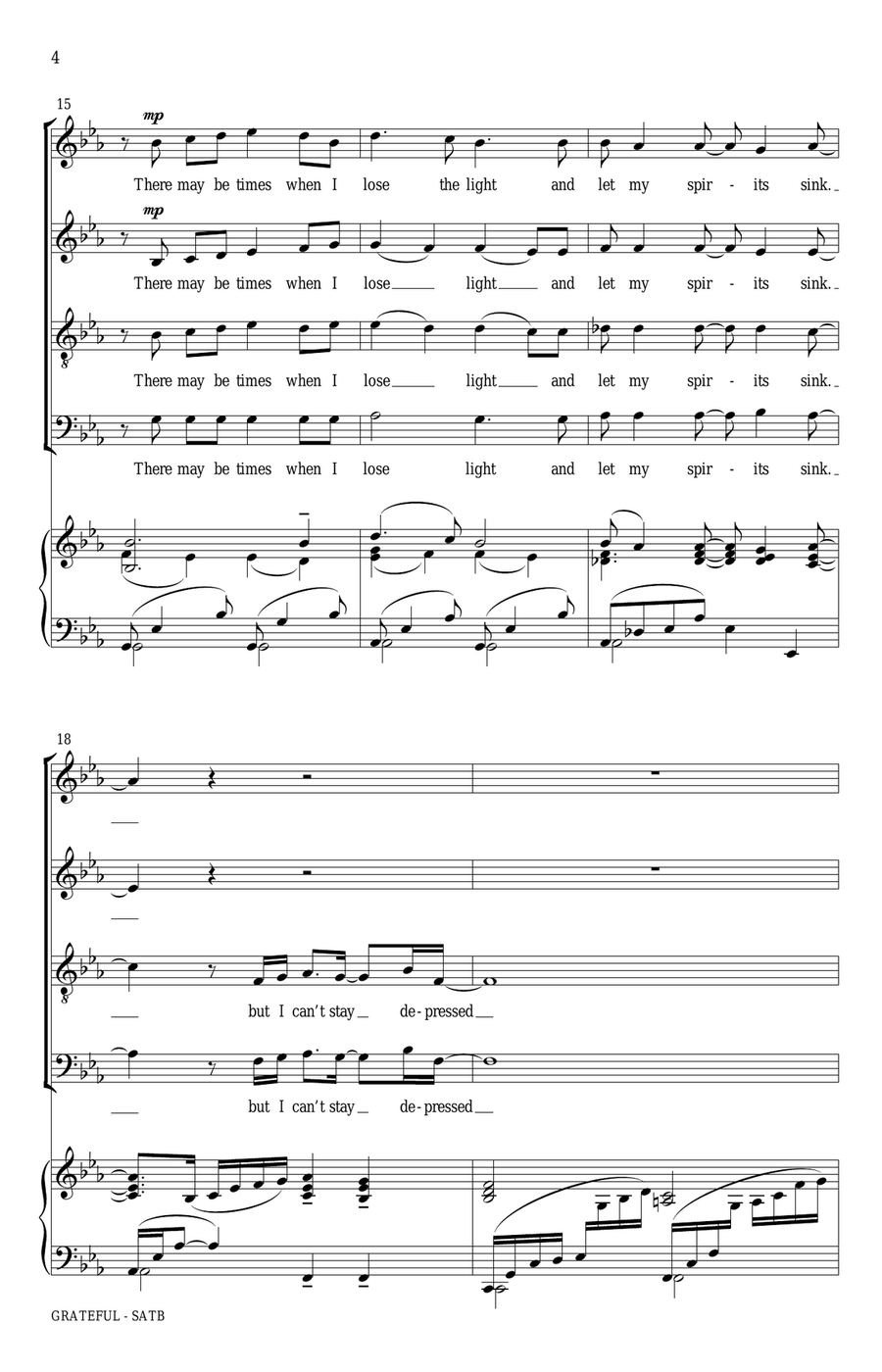 Grateful Grateful 4-Part scores gallery preview page 4