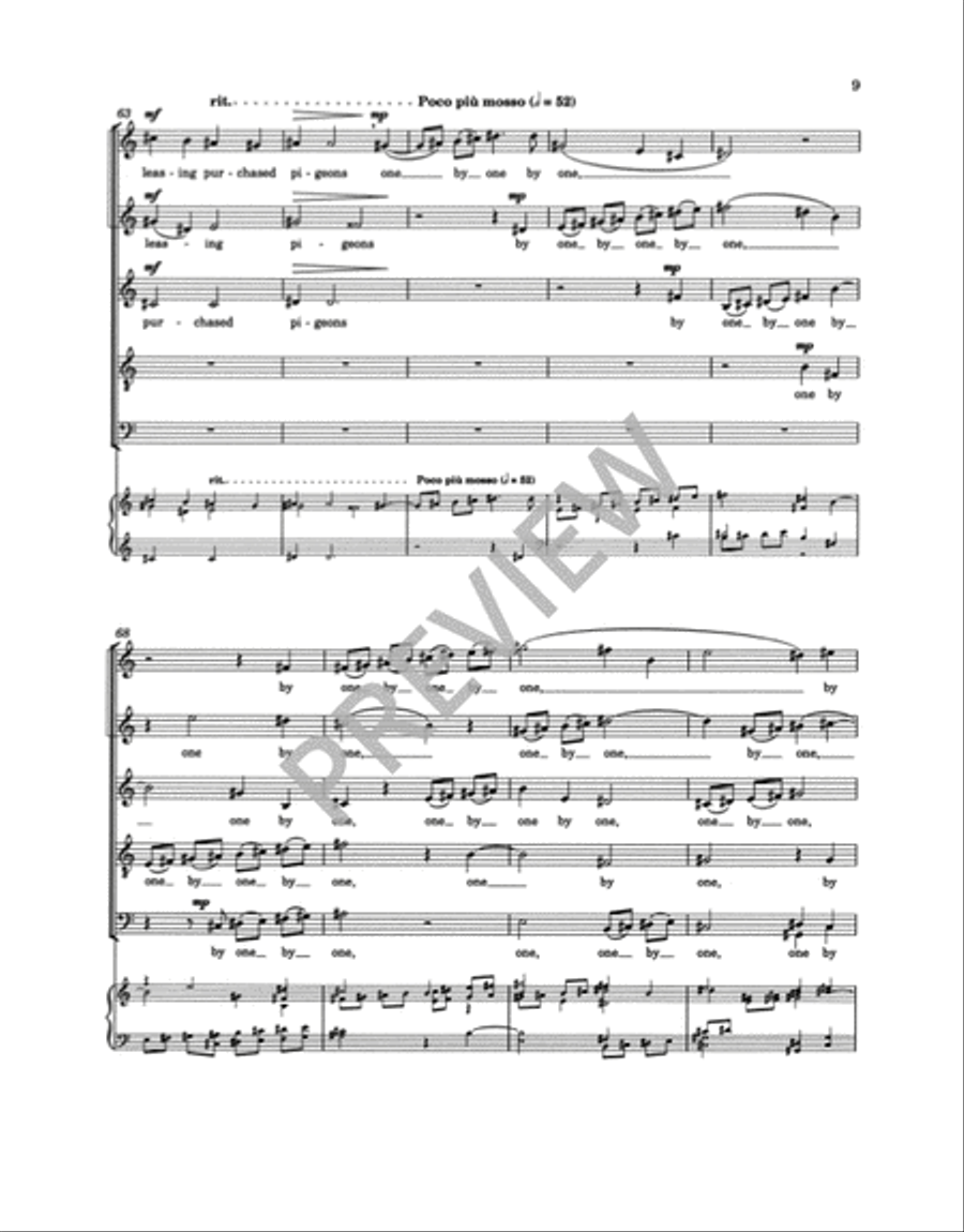 Leonardo Dreams of His Flying Machine Choir scores gallery preview page 8