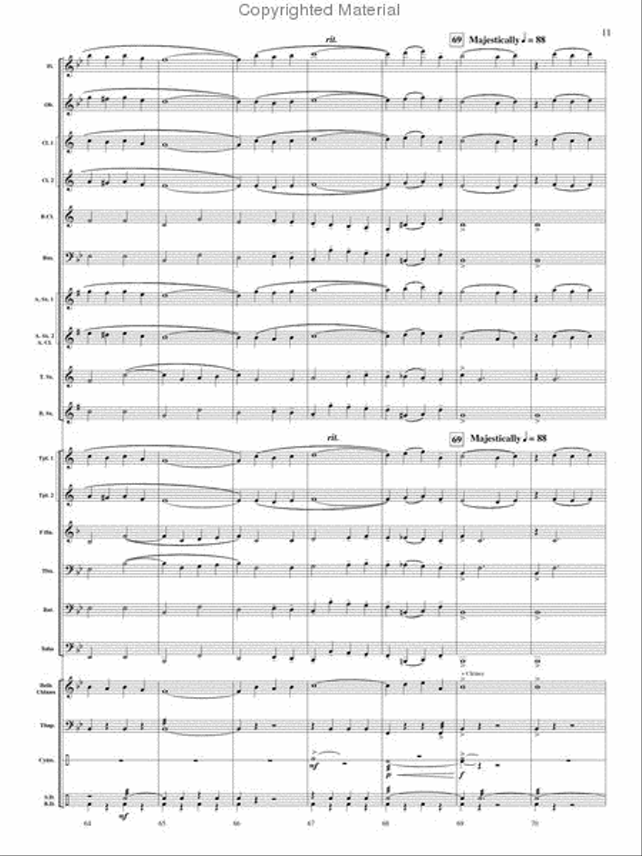 Swedish Hymn of Praise Swedish Hymn of Praise Concert Band scores gallery preview page 11