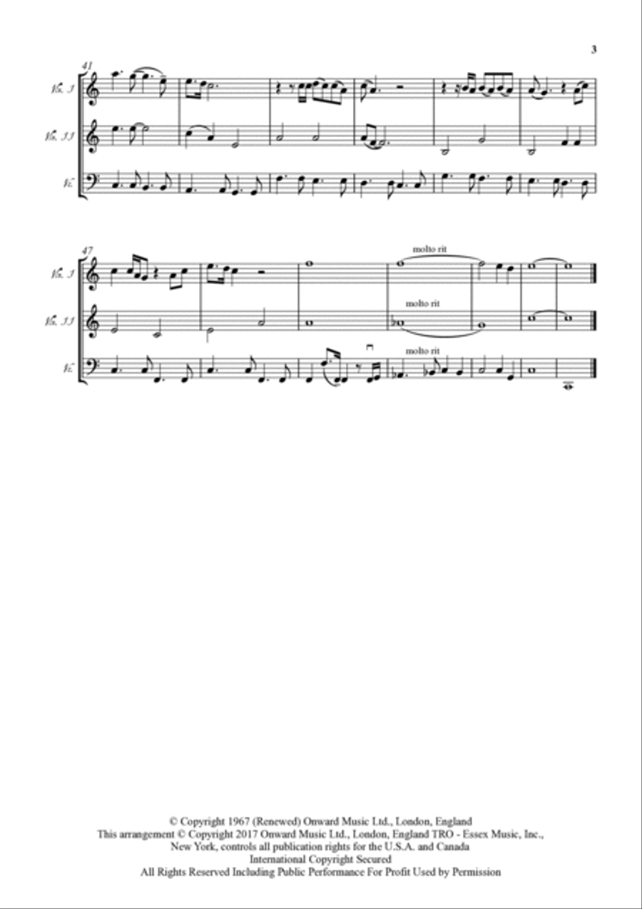 A Whiter Shade Of Pale String Trio scores gallery preview page 3
