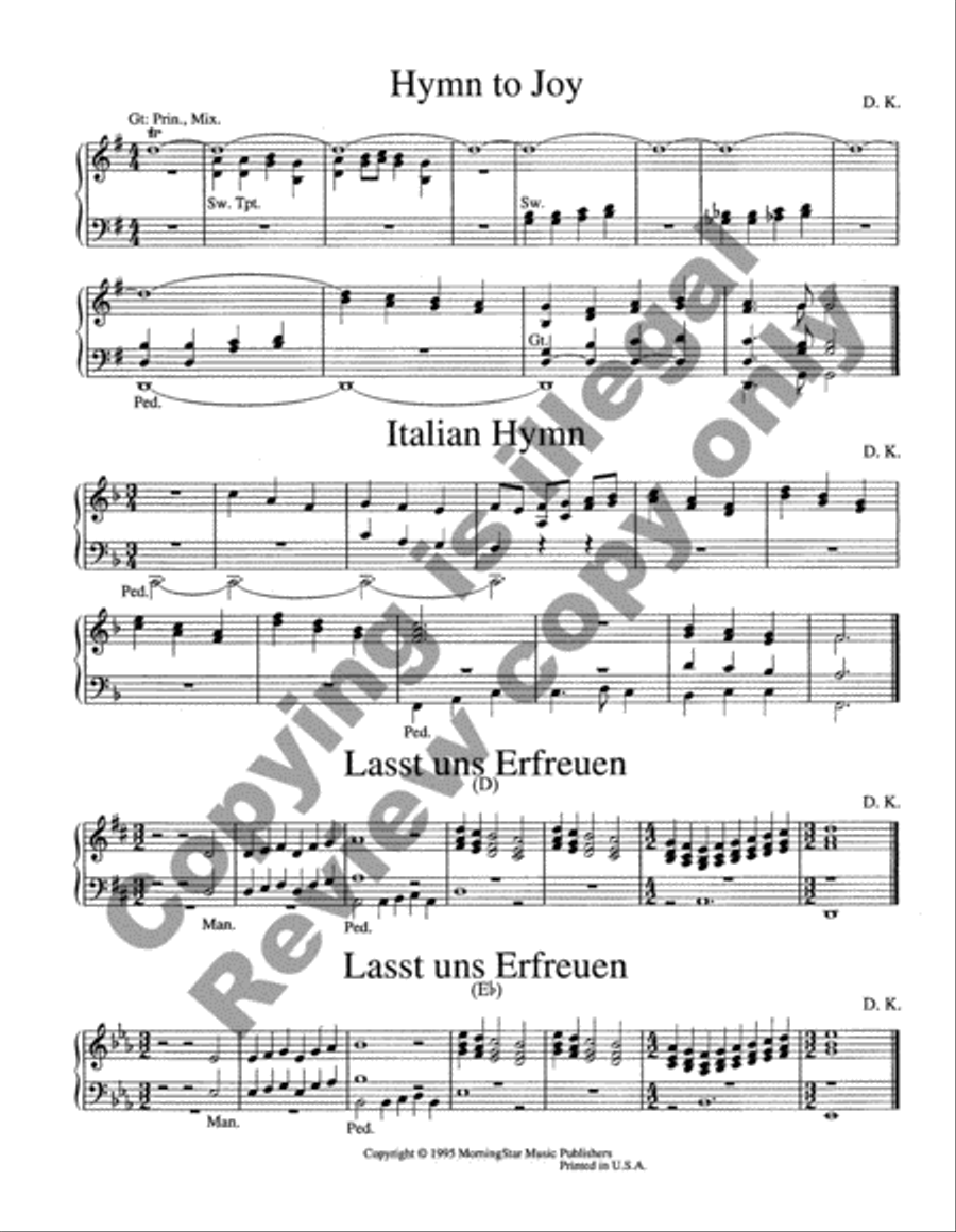 Creative Hymn Introductions Organ scores gallery preview page 7