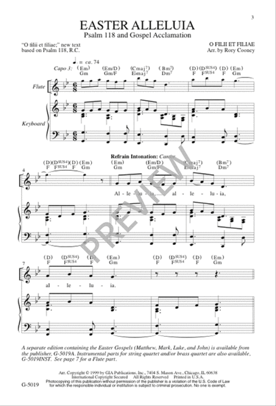 Easter Alleluia Easter Alleluia 4-Part scores gallery preview page 3