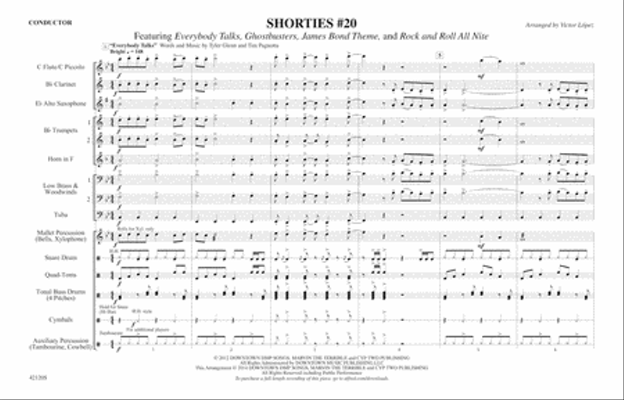 Shorties #20: Score Shorties #20: Score Marching Band scores gallery preview page 1