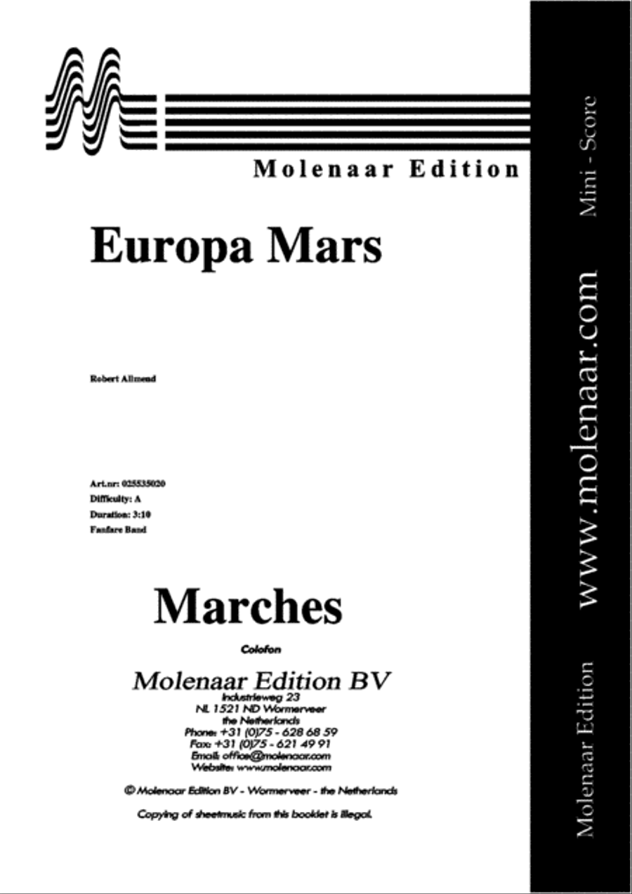 Europa Mars Fanfare Band scores gallery preview page 2