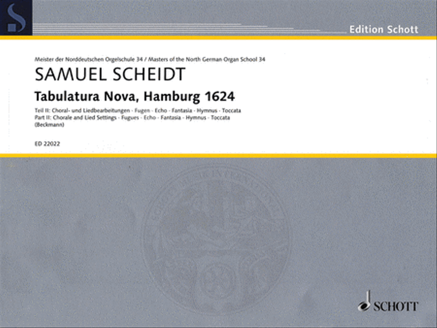Tabulatura Nova, Hamburg 1624 - Part 2 Organ scores gallery preview page 1