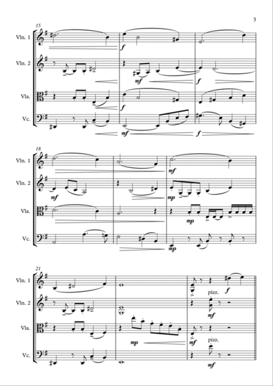 From Russia With Love String Quartet scores gallery preview page 3
