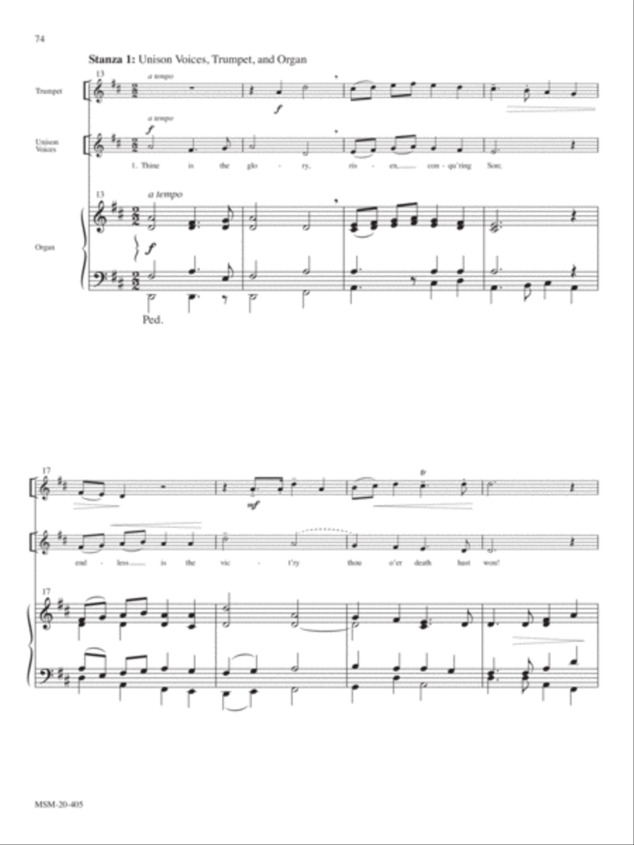Thine is the Glory Thine is the Glory Choir scores gallery preview page 2