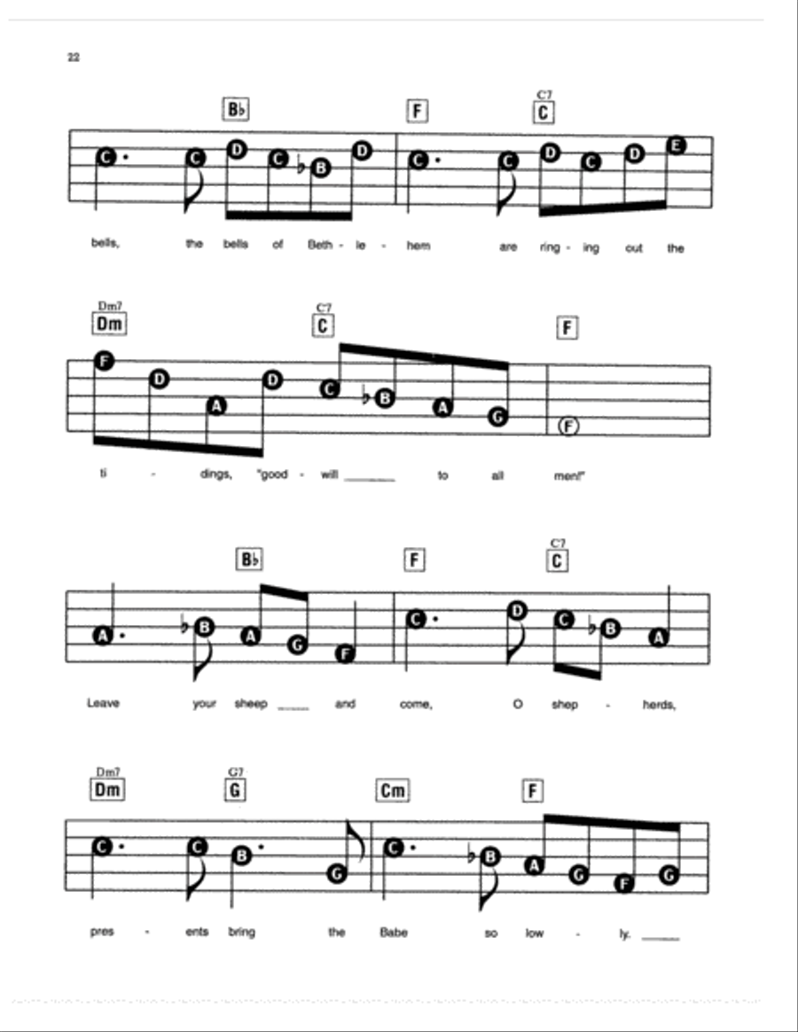 Bells Over Bethlehem Electronic Keyboard scores gallery preview page 2