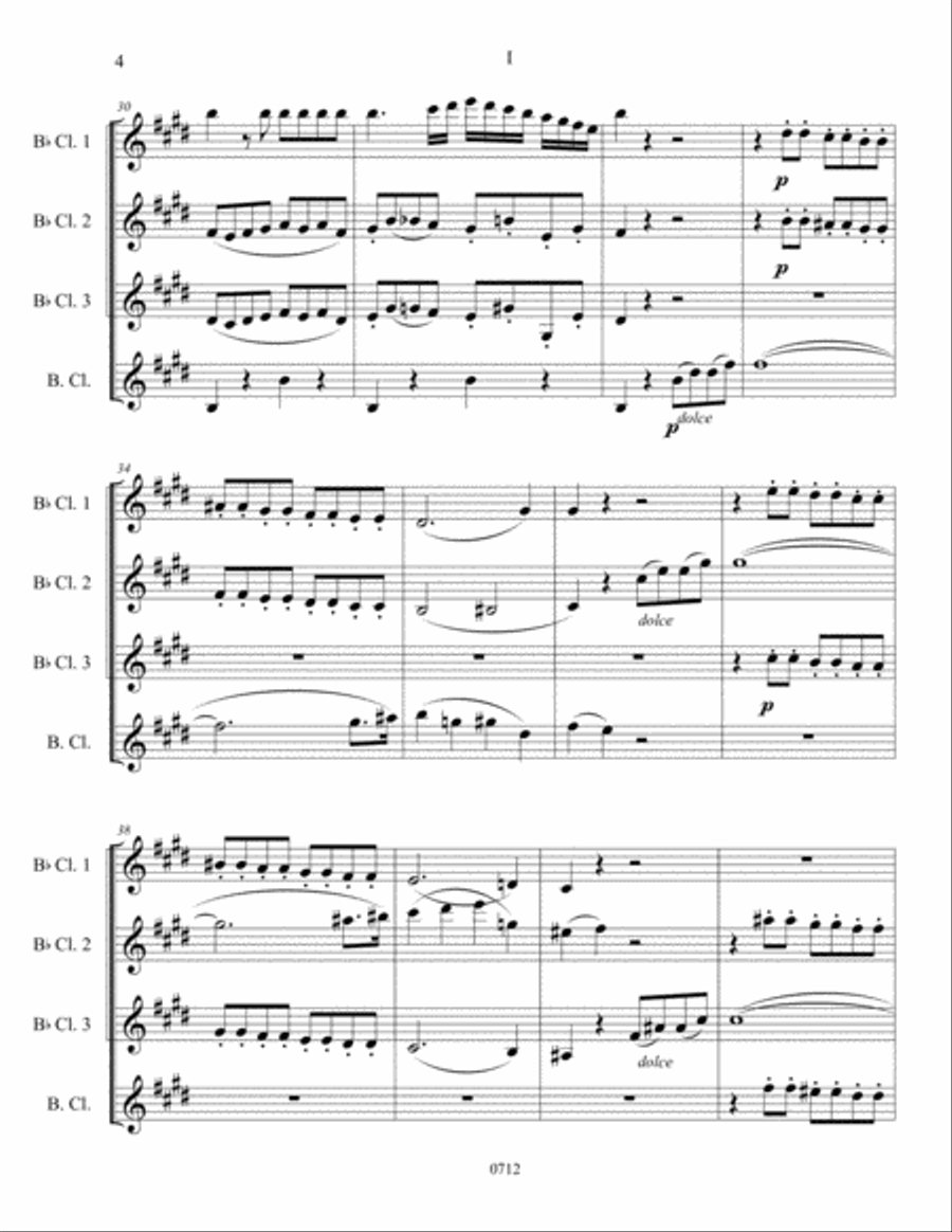String Quartet No. 21 Woodwind Quartet scores gallery preview page 6