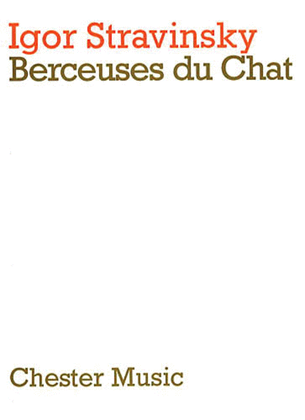 Igor Stravinsky: Berceuses Du Chat (Miniature Score)