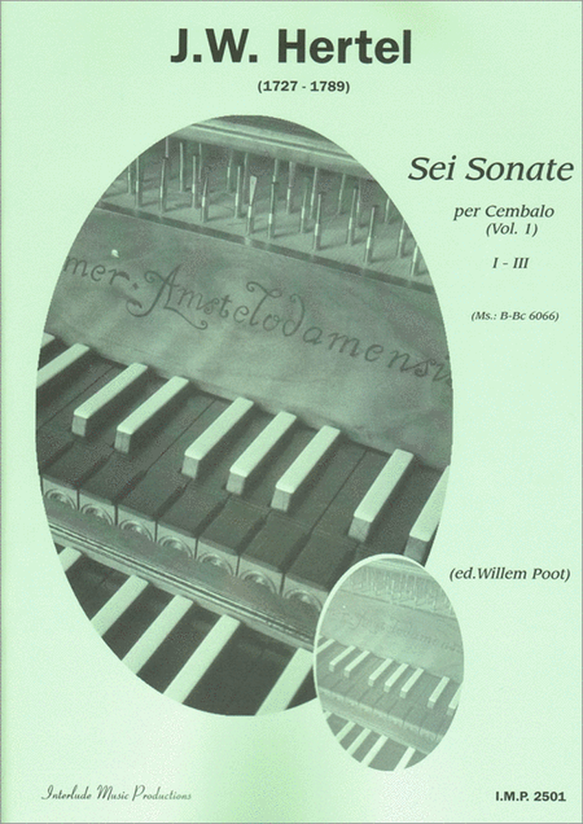 6 Sonaten Vol. 1 (1-3) Cembalo