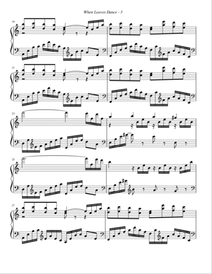 When Leaves Dance Piano Solo scores gallery preview page 3