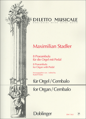 Book cover for 8 Praeambula fur die Orgel mit Pedal