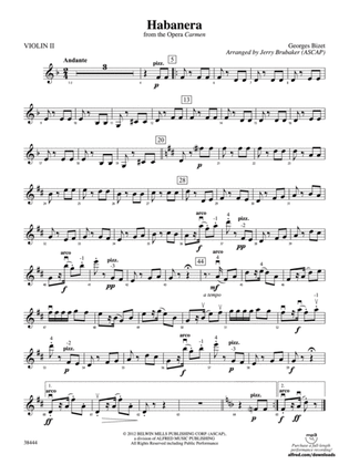 Habanera (from the opera Carmen): 2nd Violin