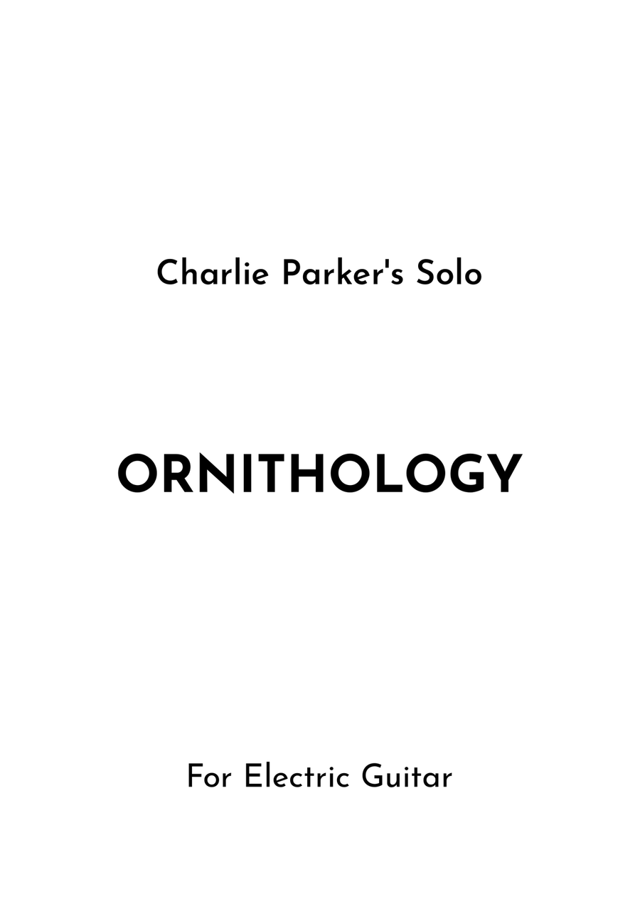 Ornithology Ornithology Electric Guitar scores gallery preview page 1