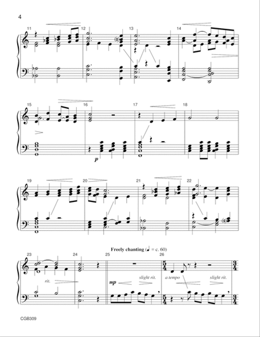 Ave Maria Handbell Choir scores gallery preview page 4