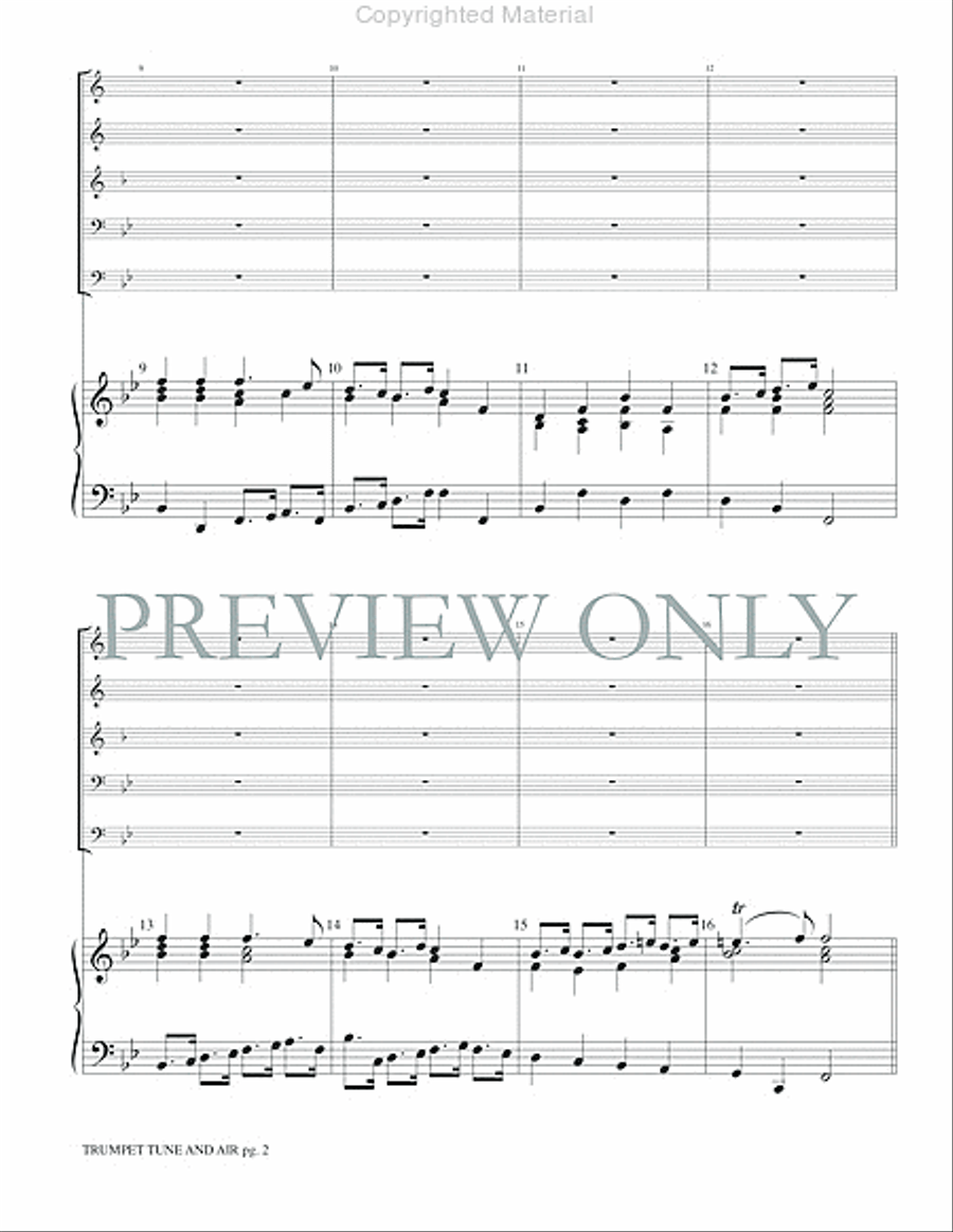 Trumpet Tune and Air Trumpet Tune and Air Small Ensemble scores gallery preview page 4