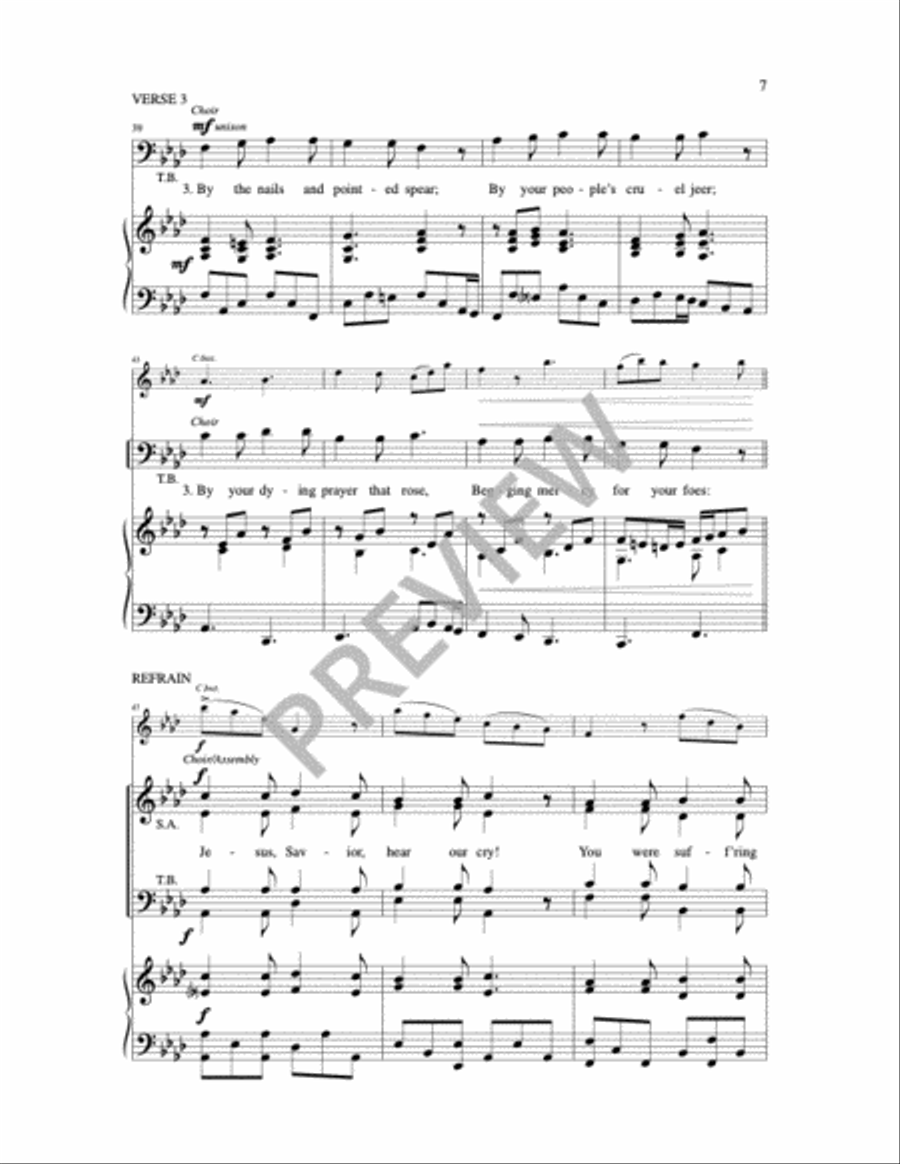 Song of the Passion 4-Part scores gallery preview page 3