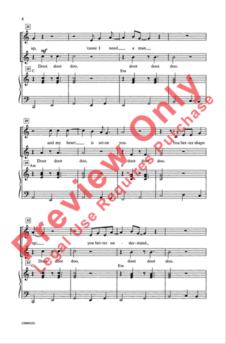 You're the One That I Want 2-Part scores gallery preview page 4