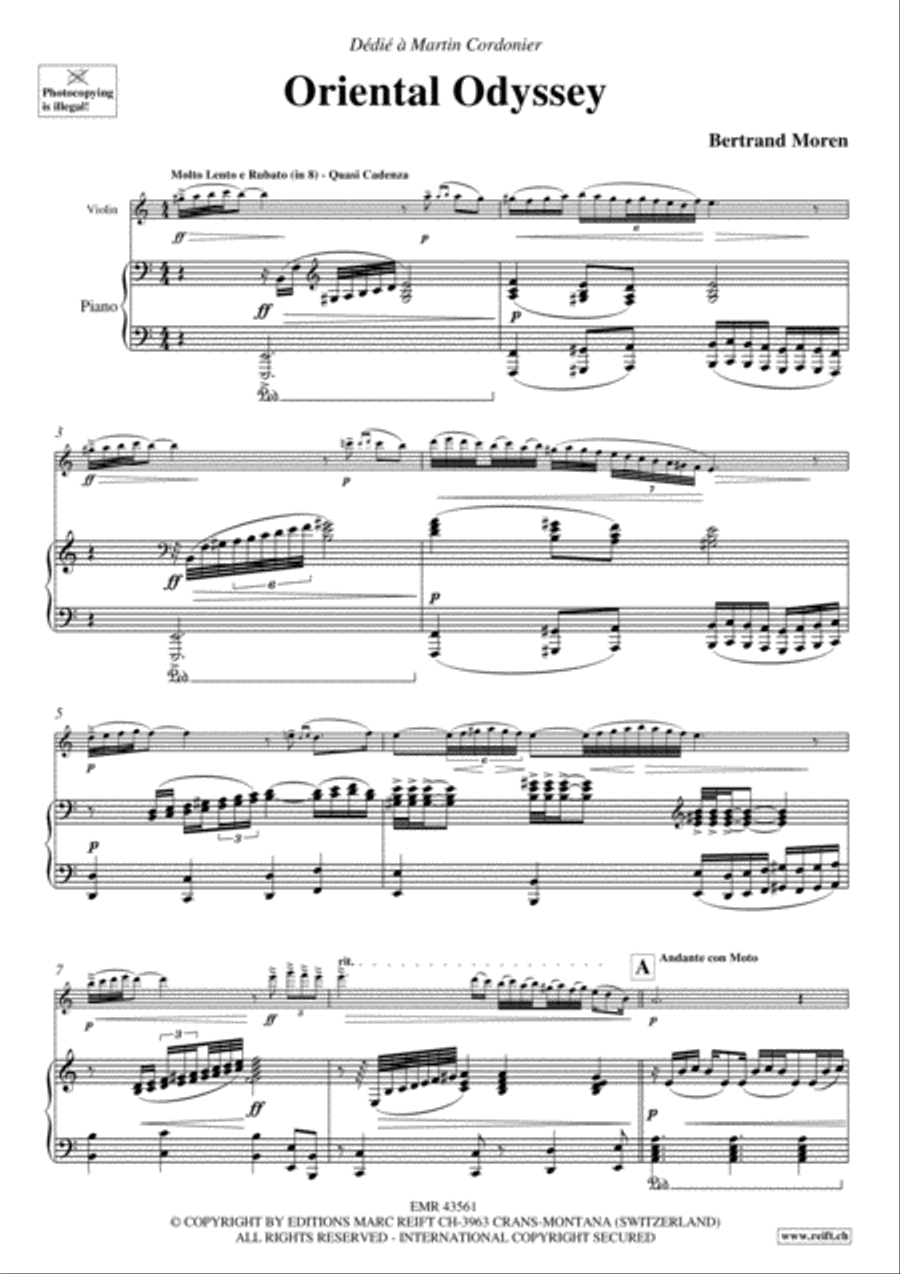 Oriental Odyssey Violin Solo scores gallery preview page 4