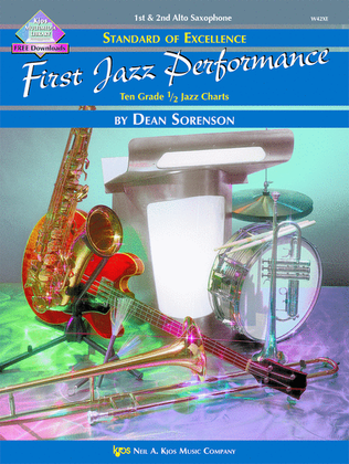 Book cover for Standard of Excellence First Jazz Performance-Alto Sax 1 & 2