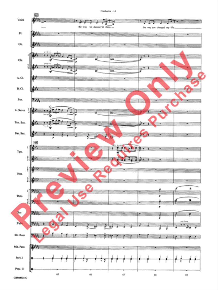They Can't Take That Away from Me Concert Band scores gallery preview page 17
