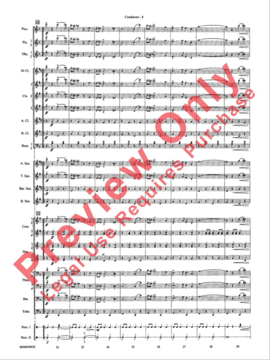 The Pride of the Wolverines Concert Band scores gallery preview page 6