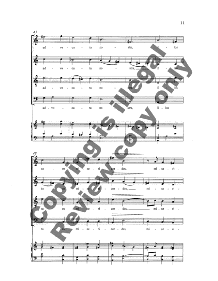 Four Marian Motets: 3. Salve Regina 4-Part scores gallery preview page 16