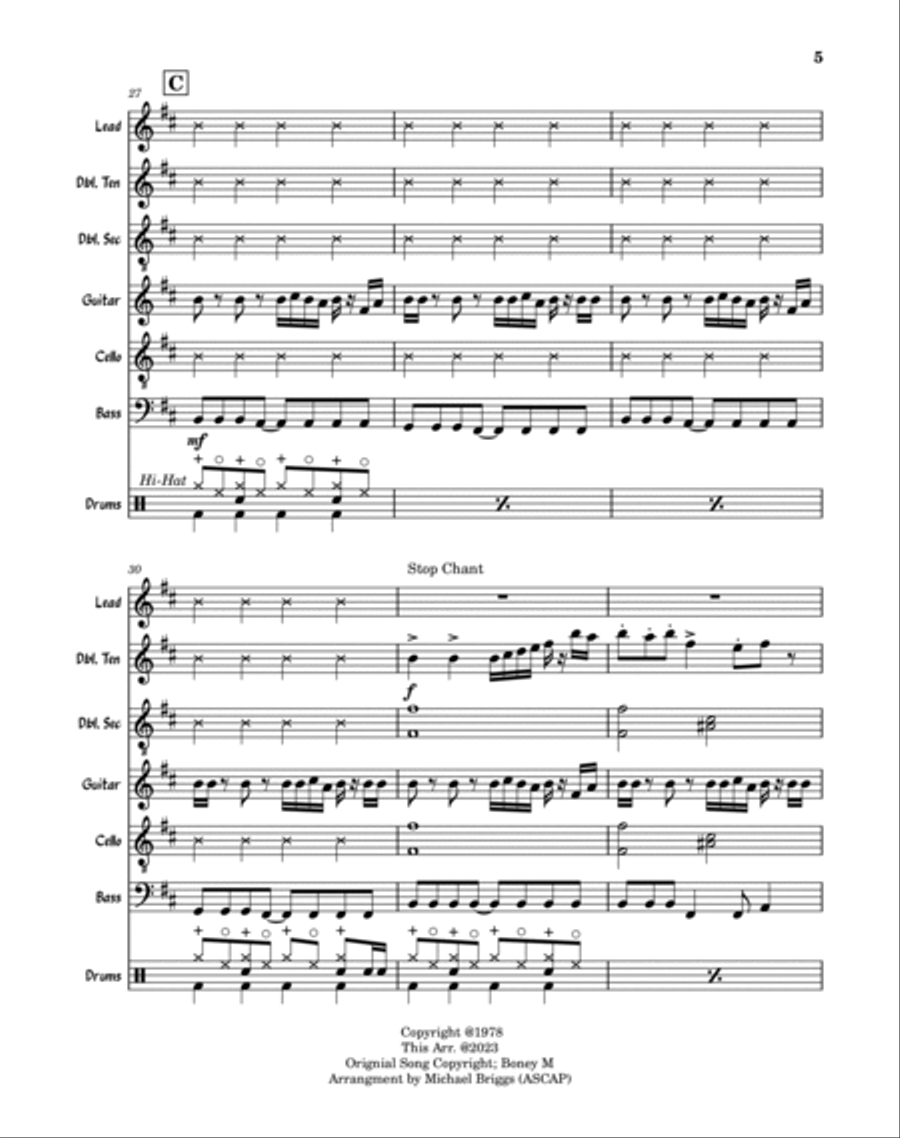 Rasputin Jazz Ensemble scores gallery preview page 5