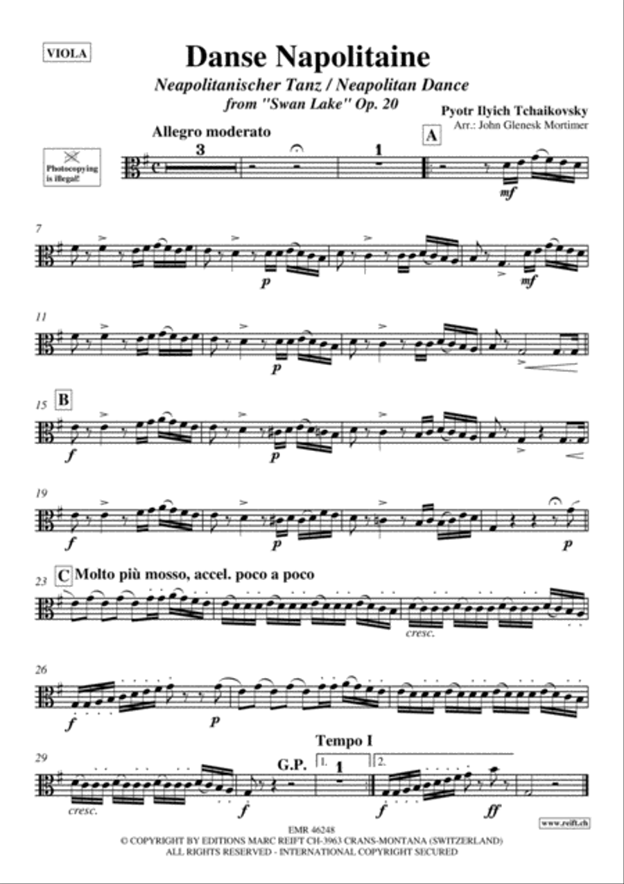 Danse Napolitaine Viola scores gallery preview page 2
