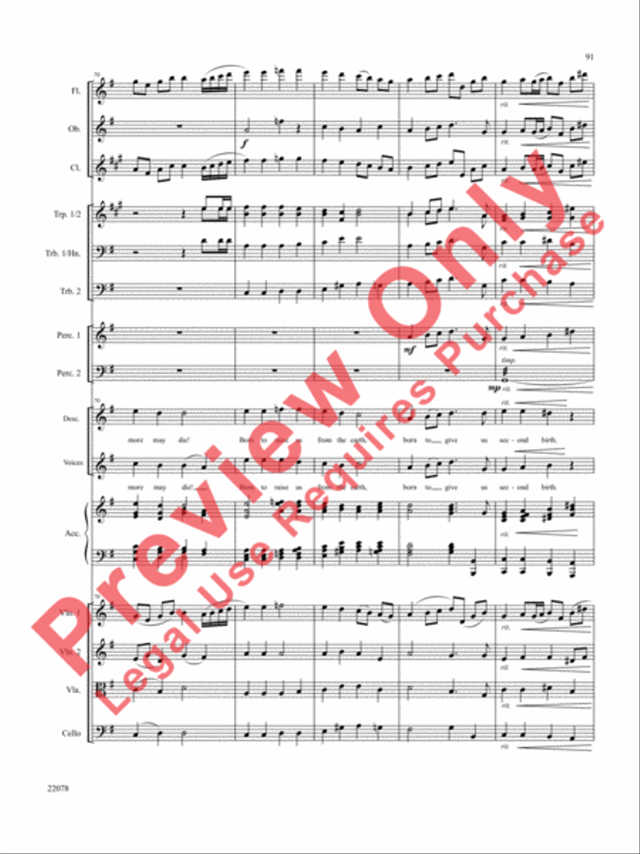 A Christmas Carol (Instrumental Parts) Choir scores gallery preview page 92