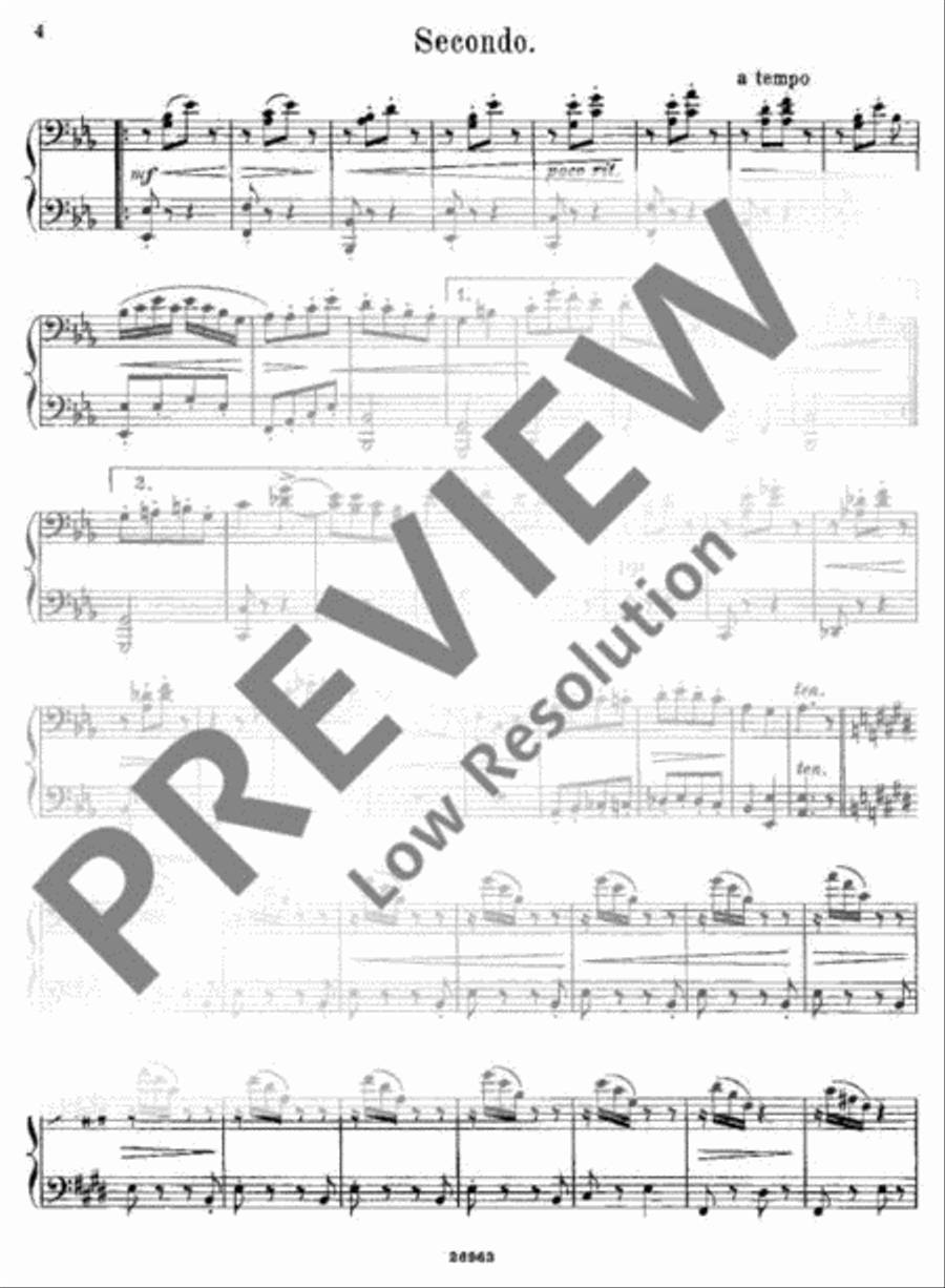 Couplet sans paroles Piano Duet scores gallery preview page 5