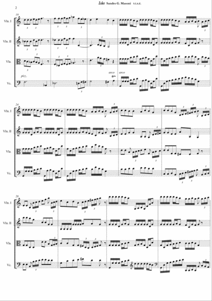 Isles (score) String Quartet scores gallery preview page 2