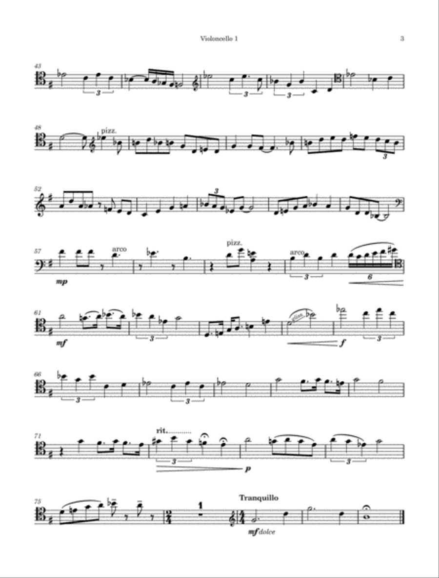 Dream A Little Dream Of Me Cello scores gallery preview page 3