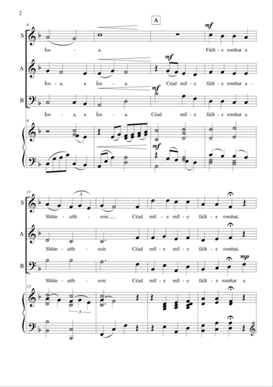 Céad Míle Fáilte Romhat Céad Míle Fáilte Romhat 3-Part scores gallery preview page 3