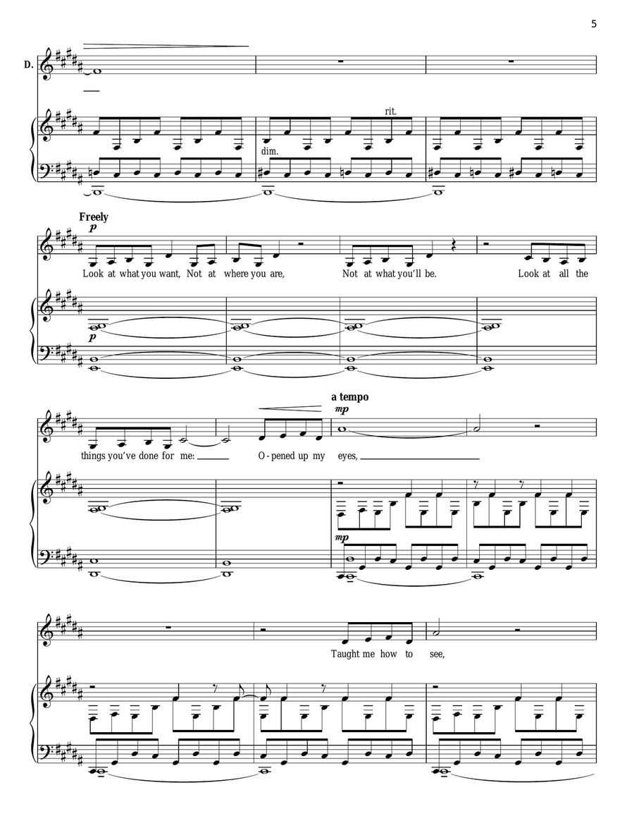 Move On Piano, Vocal scores gallery preview page 5