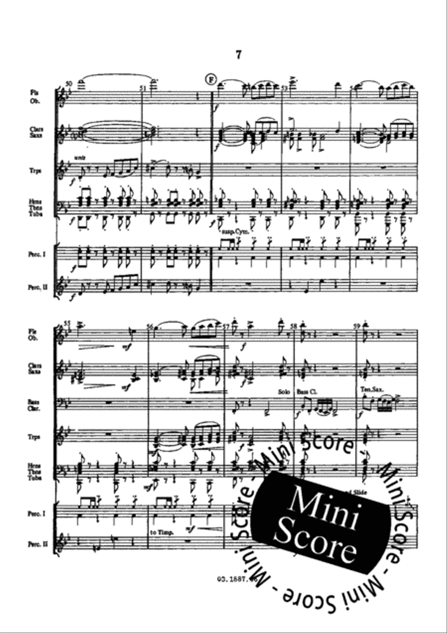 Spring Festival Fanfare Band scores gallery preview page 9
